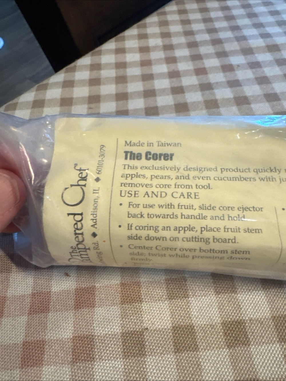 Pampered Chef apple corer